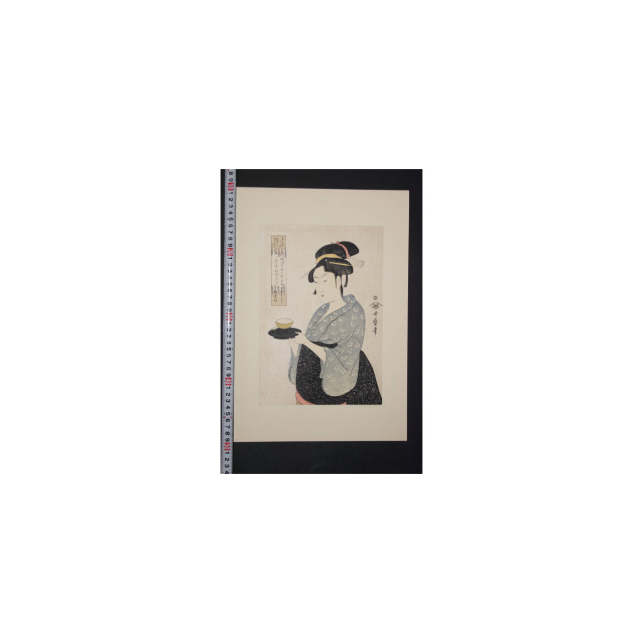 喜多川歌麿 木版画『難波屋おきた』 手摺 浮世絵 復刻